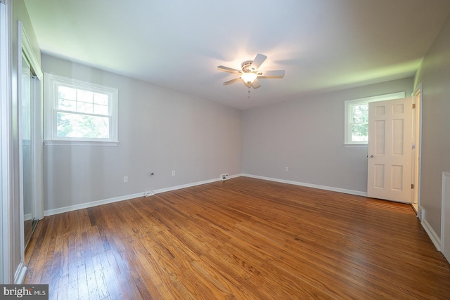 1420 E Boot Rd, West Chester, PA 19380 - spare room featuring a ceiling fan and wood finished floors
