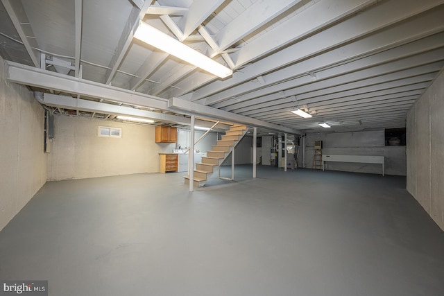 1420 E Boot Rd, West Chester, PA 19380 - finished below grade area featuring stairs