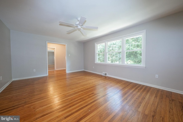 1420 E Boot Rd, West Chester, PA 19380 - empty room with light wood-style flooring and ceiling fan