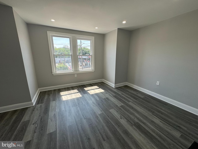 5349 Lindbergh Blvd, Philadelphia, PA 19143 - empty room featuring dark wood-style floors and recessed lighting