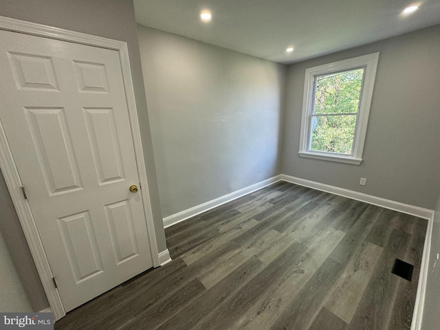5349 Lindbergh Blvd, Philadelphia, PA 19143 - spare room featuring dark wood-style flooring and recessed lighting