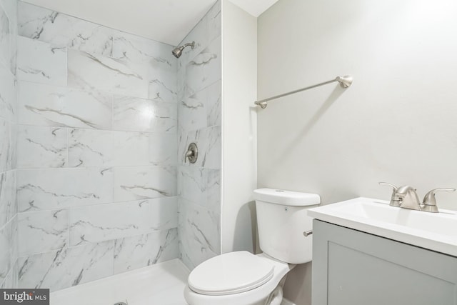 2721 E Chase St, Baltimore, MD 21213 - bathroom with vanity and tiled shower