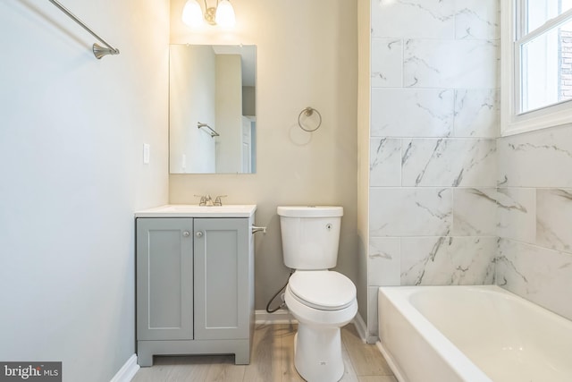 2721 E Chase St, Baltimore, MD 21213 - full bath featuring vanity and wood finished floors
