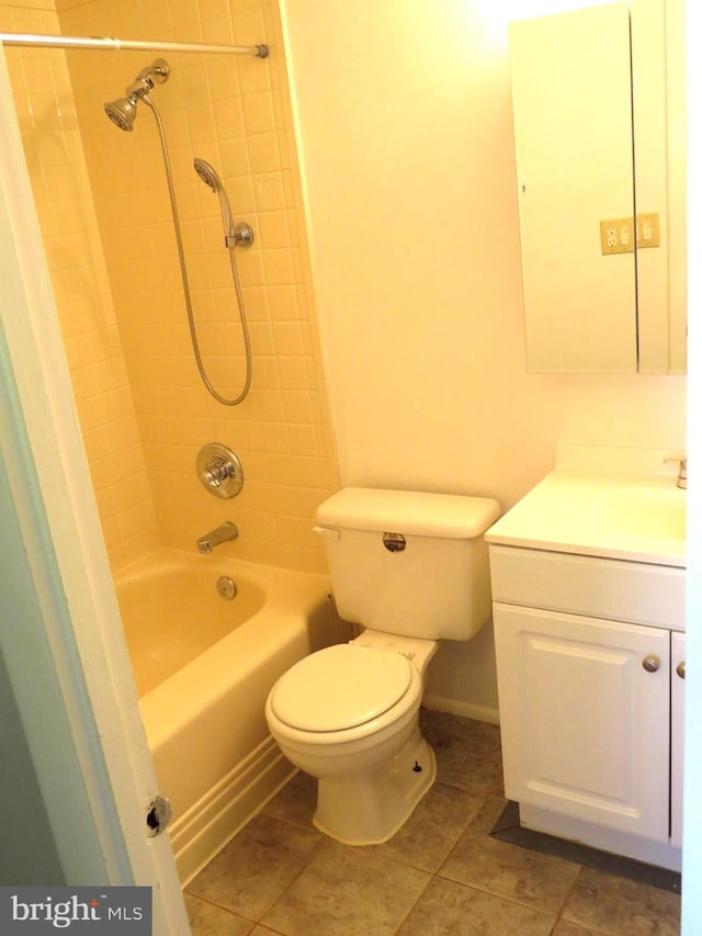 1208 Pickering Cir, Upper Marlboro, MD 20774 - full bathroom with vanity, tub / shower combination, and tile patterned flooring