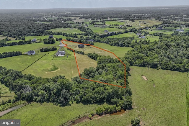 11100 Slate Landing Ln, Nokesville, VA 20181 - aerial view of sparsely populated area featuring property parcel outlined