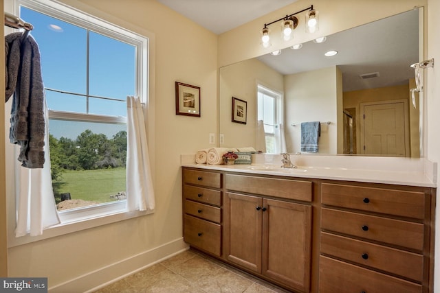 11100 Slate Landing Ln, Nokesville, VA 20181 - bathroom featuring vanity and tile patterned floors