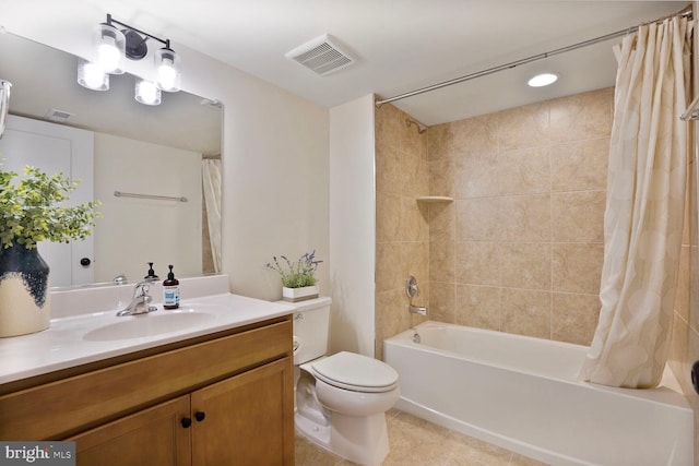 11100 Slate Landing Ln, Nokesville, VA 20181 - full bath with vanity, shower / bath combo with shower curtain, and tile patterned floors