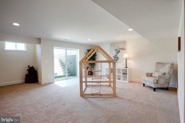 11100 Slate Landing Ln, Nokesville, VA 20181 - bedroom with carpet floors, recessed lighting, and access to exterior