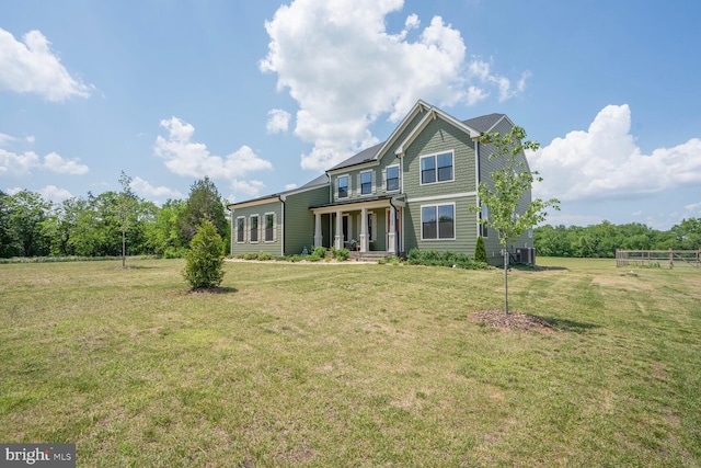11100 Slate Landing Ln, Nokesville, VA 20181 - view of front of home with a front lawn and a porch