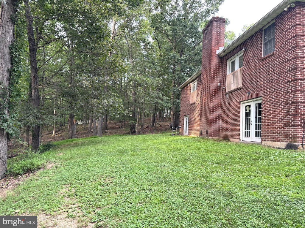 311 Akern Ln, Cross Junction, VA 22625 - view of grassy yard with french doors