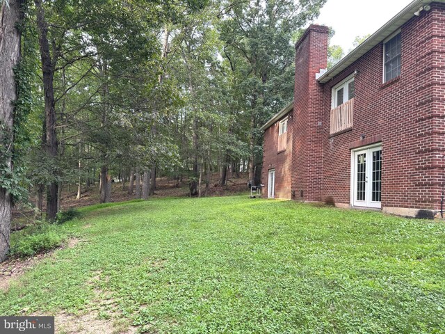 311 Akern Ln, Cross Junction, VA 22625 - view of grassy yard with french doors