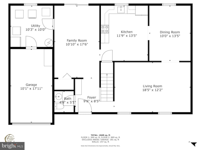1848 Statesman Ct, Severn, MD 21144 - view of property floor plan