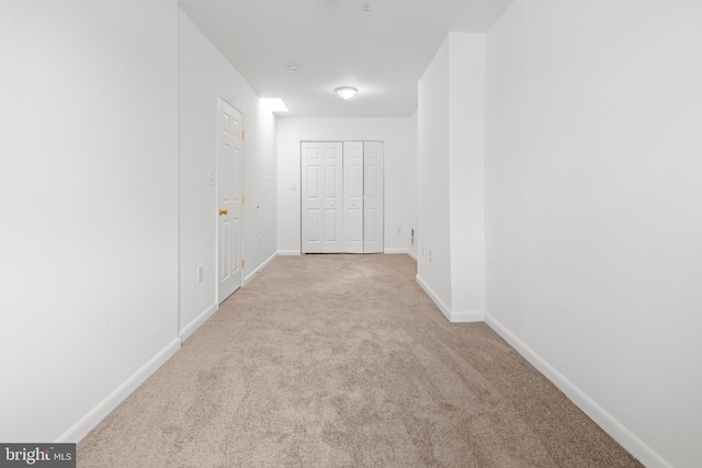 3915 Falls Rd, Baltimore, MD 21211 - hallway featuring carpet floors and baseboards