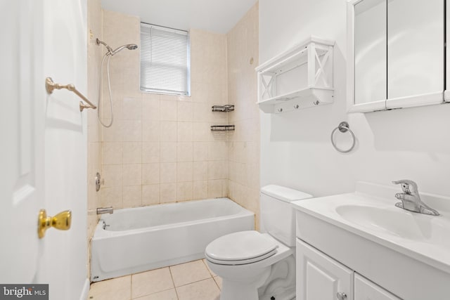 3915 Falls Rd, Baltimore, MD 21211 - bathroom with vanity, bathtub / shower combination, and tile patterned flooring