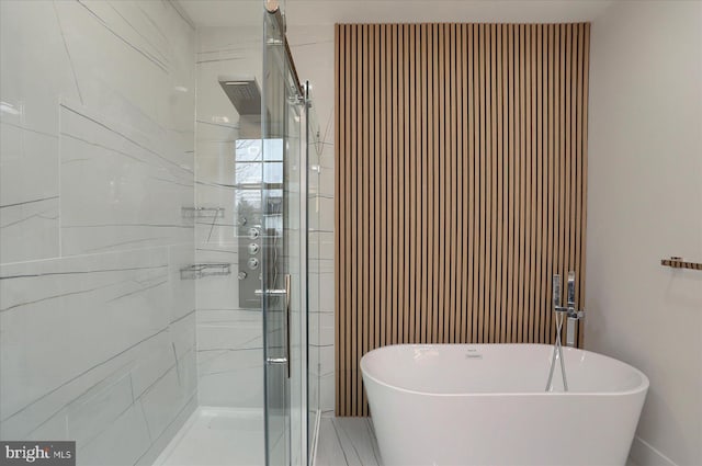 51FRANKLINDR Franklin Dr, Mechanicsburg, PA 17055 - bathroom featuring a soaking tub and a shower stall