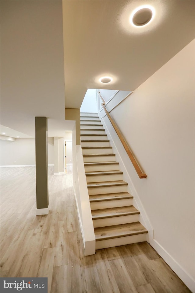 51FRANKLINDR Franklin Dr, Mechanicsburg, PA 17055 - staircase featuring wood finished floors