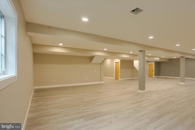 51FRANKLINDR Franklin Dr, Mechanicsburg, PA 17055 - finished basement with light wood finished floors and recessed lighting