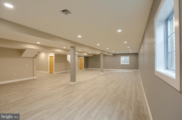 51FRANKLINDR Franklin Dr, Mechanicsburg, PA 17055 - below grade area with light wood finished floors and recessed lighting