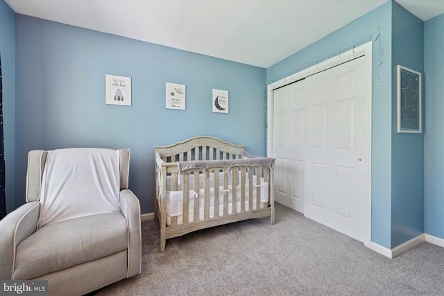 213 Buchanan Ct, Downingtown, PA 19335 - carpeted bedroom featuring a closet and a nursery area