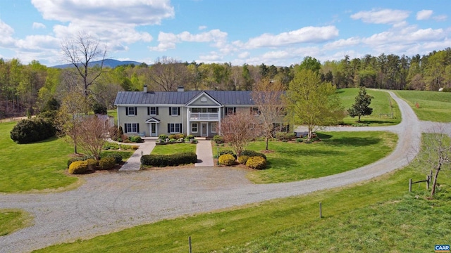 928 Slate Mill Rd Unit B, Stanardsville, VA 22973 - view of front of property with a front lawn, a metal roof, and gravel driveway