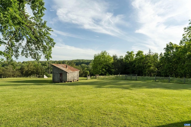 928 Slate Mill Rd Unit B, Stanardsville, VA 22973 - view of green lawn featuring an outbuilding
