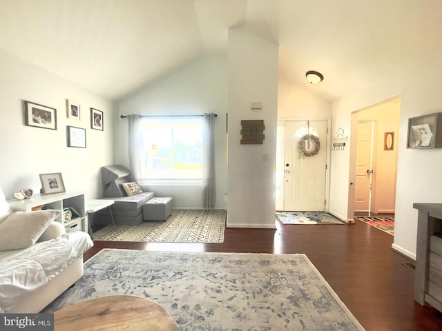 8 Aidone Ln, Smyrna, DE 19977 - foyer featuring vaulted ceiling and wood finished floors