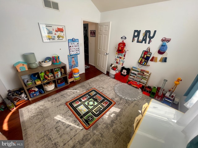 8 Aidone Ln, Smyrna, DE 19977 - game room with wood finished floors and vaulted ceiling