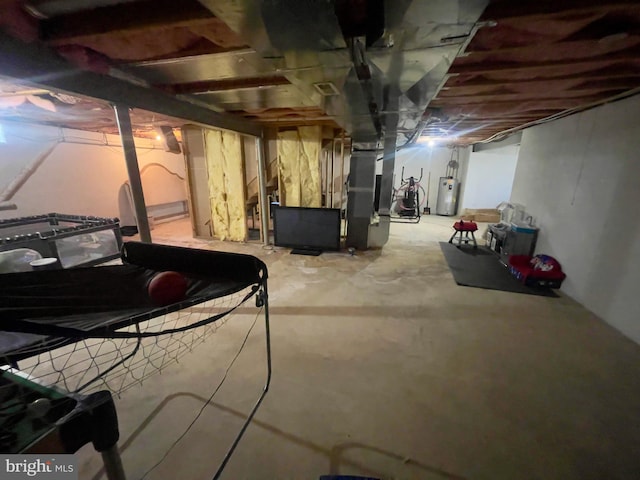 8 Aidone Ln, Smyrna, DE 19977 - unfinished below grade area featuring water heater and heating unit