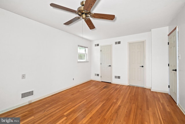 2621 Dartmouth Woods Rd, Wilmington, DE 19810 - unfurnished bedroom featuring light wood-style flooring and ceiling fan