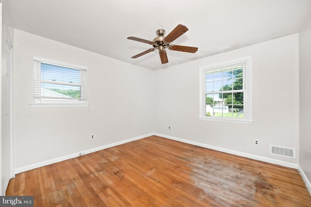 2621 Dartmouth Woods Rd, Wilmington, DE 19810 - unfurnished room featuring hardwood / wood-style flooring and ceiling fan