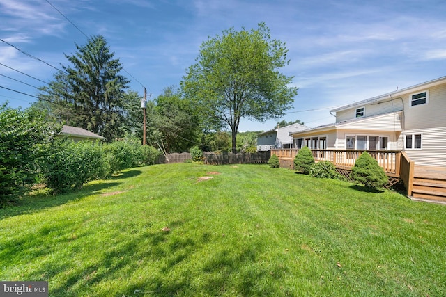 2621 Dartmouth Woods Rd, Wilmington, DE 19810 - view of yard featuring a deck