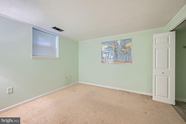 231 Candytuft Rd, Reisterstown, MD 21136 - carpeted spare room featuring baseboards and ornamental molding