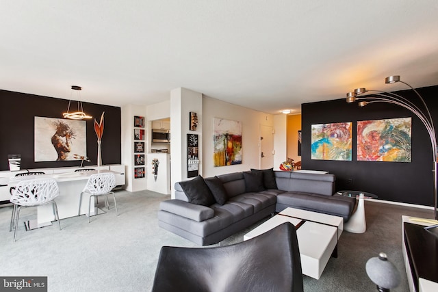 2059 Huntington Ave Unit 1406, Alexandria, VA 22303 - living room with carpet flooring and built in features