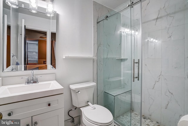 644 S Columbus St, Alexandria, VA 22314 - full bathroom featuring a marble finish shower and vanity