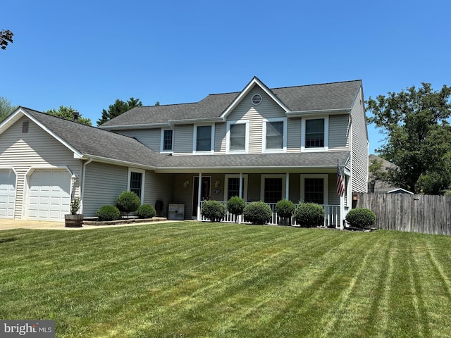 19 Manchester, Eastampton, NJ 08060 - view of front of home featuring an attached garage, roof with shingles, and a porch