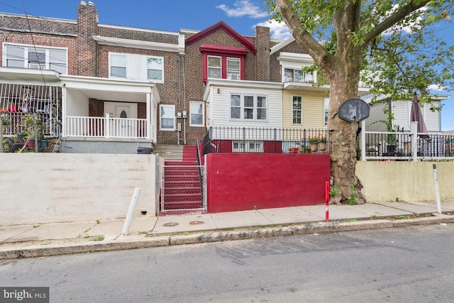 3170 Merriel Ave, Camden, NJ 08105 - townhome / multi-family property featuring brick siding and stairs