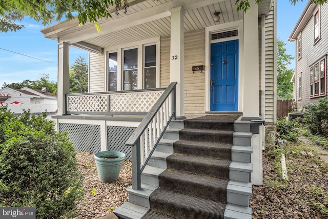 32 W Willow St, Carlisle, PA 17013 - doorway to property with covered porch