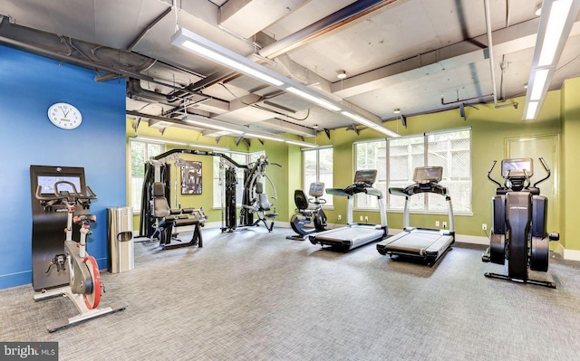 7500 Woodmont Ave Unit S609, Bethesda, MD 20814 - exercise room with baseboards