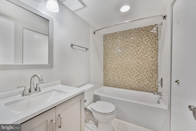7500 Woodmont Ave Unit S609, Bethesda, MD 20814 - full bath with shower / washtub combination, vanity, and tile patterned flooring