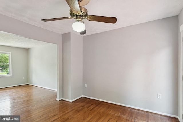 9405 Loughran Rd, Fort Washington, MD 20744 - empty room with wood finished floors and a ceiling fan