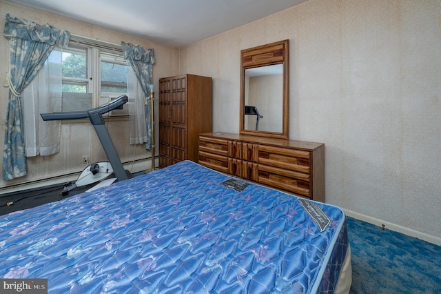 3221 Union Ave, Pennsauken, NJ 08109 - bedroom featuring carpet and wallpapered walls