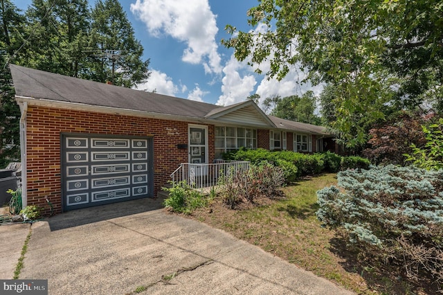 3221 Union Ave, Pennsauken, NJ 08109 - single story home featuring a garage, brick siding, and concrete driveway