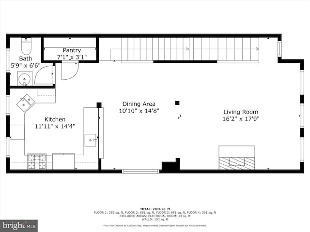 19 Yogurt Ln, Baltimore, MD 21231 - view of home floor plan