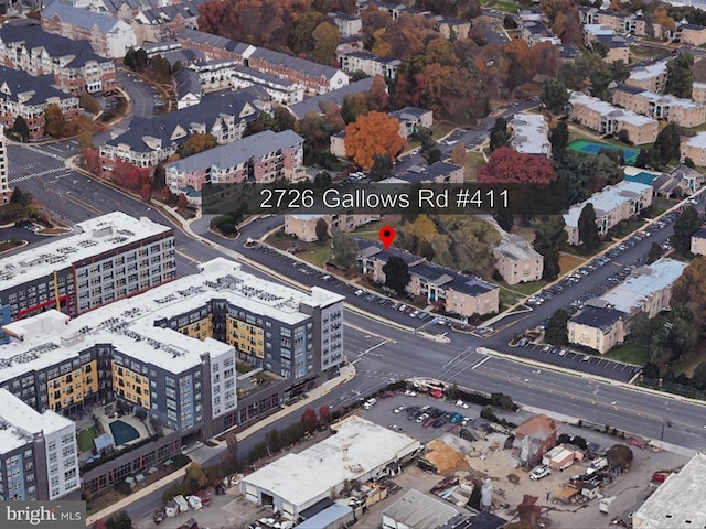 2726 Gallows Rd Unit 411, Vienna, VA 22180 - aerial view of property's location featuring nearby urban area