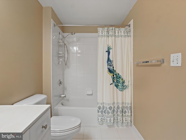 2726 Gallows Rd Unit 411, Vienna, VA 22180 - full bath with tile patterned flooring, vanity, and shower / bathtub combination with curtain
