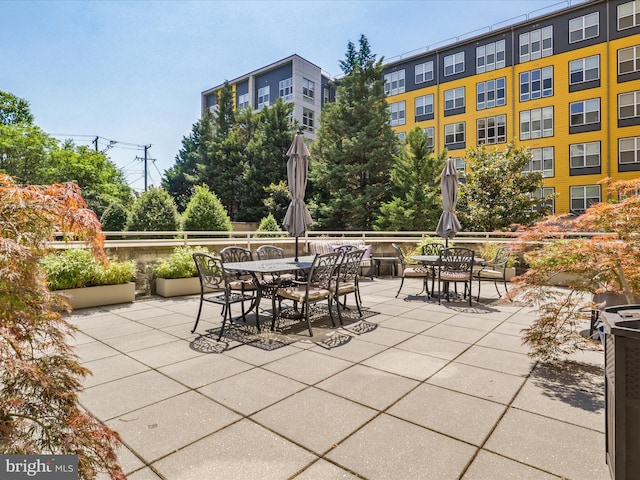 2726 Gallows Rd Unit 411, Vienna, VA 22180 - view of patio featuring outdoor dining area