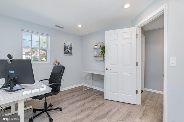 9523 Hickory Falls Way, Baltimore, MD 21236 - office space featuring light wood-style floors and recessed lighting