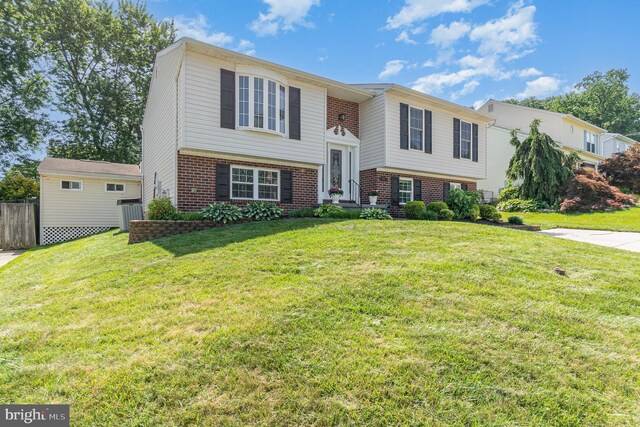 9523 Hickory Falls Way, Baltimore, MD 21236 - split foyer home featuring brick siding