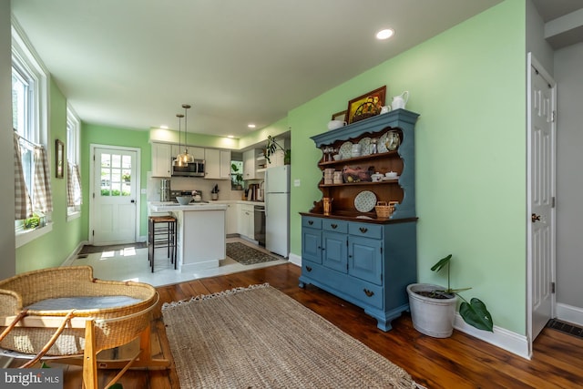 239 W Barnard St, West Chester, PA 19382 - dining room featuring wood finished floors and recessed lighting