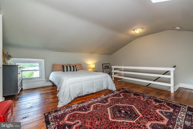 239 W Barnard St, West Chester, PA 19382 - bedroom featuring vaulted ceiling and hardwood / wood-style floors